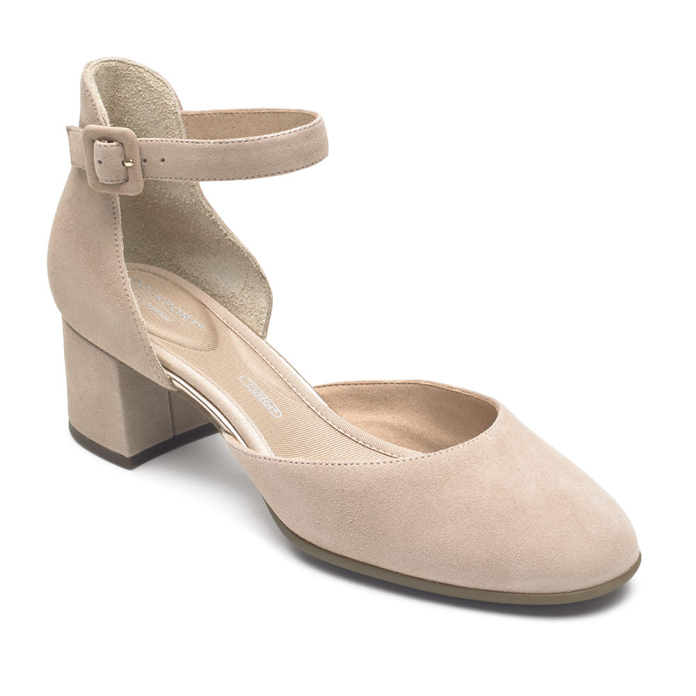 Rockport Womens Pumps Pink - Total Motion Novalee Retro - UK 850-BEFYNU